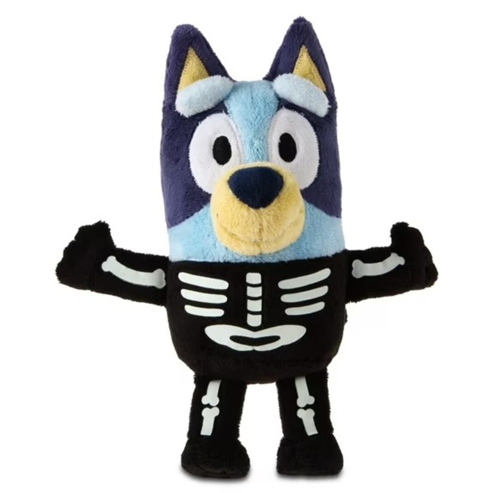 Bluey Plush 7.5" Glow-in-the-Dark Skeleton Halloween Costume by Dan Dee NWT RARE
